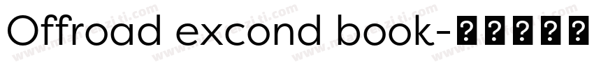 Offroad excond book字体转换